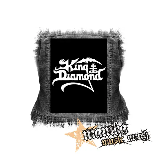 KING DIAMOND - Logo - chrbtová nášivka (36 x 27 cm)