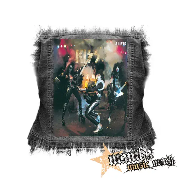 KISS - Alive - chrbtová nášivka (36 x 27 cm)