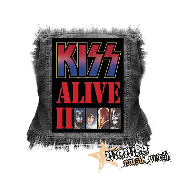 KISS - Alive II - chrbtová nášivka (36 x 27 cm)