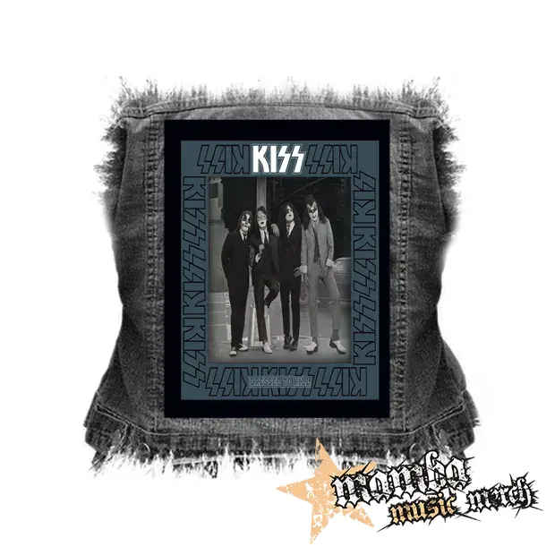 KISS - Dressed To Kill - chrbtová nášivka (36 x 27 cm)