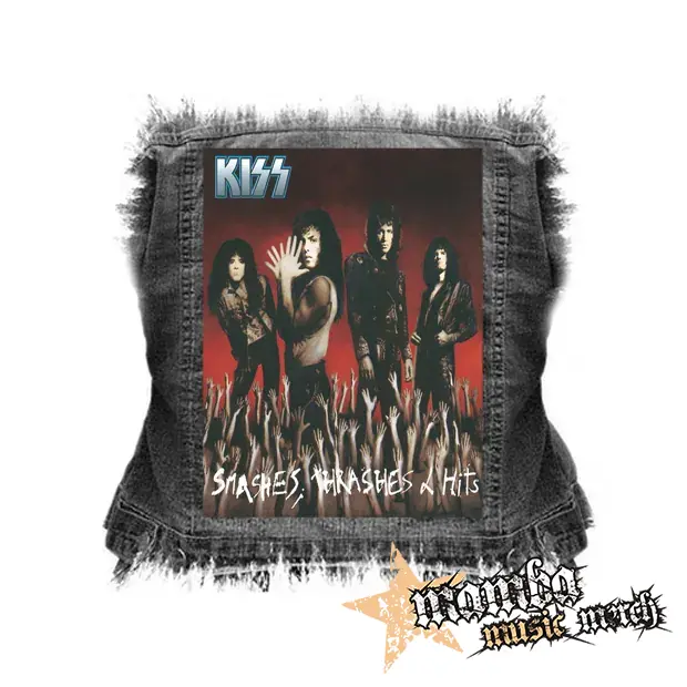 KISS - Smashes, Thrashes And Hits - chrbtová nášivka (36 x 27 cm)