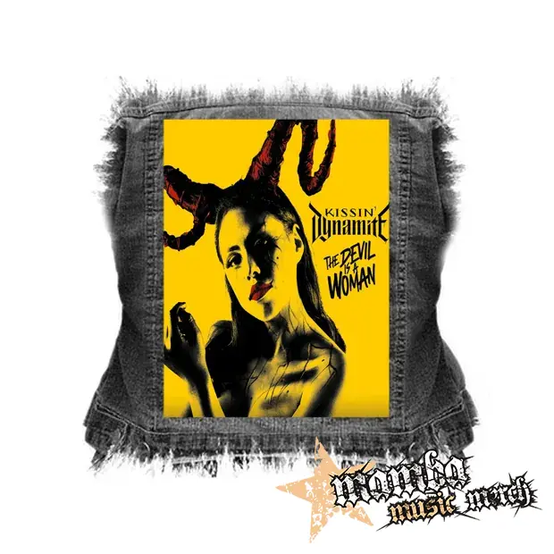 KISSIN' DYNAMITE - The Devil Is A Woman - chrbtová nášivka (36 x 27 cm)