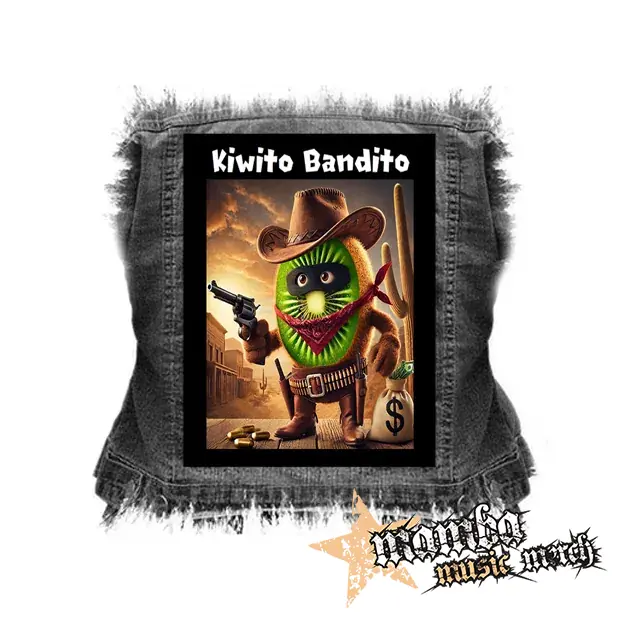 KIWITO BANDITO - chrbtová nášivka (36 x 27 cm)