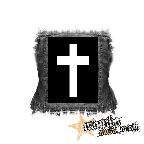 KRÍŽ - Christian Cross - chrbtová nášivka (36 x 27 cm)
