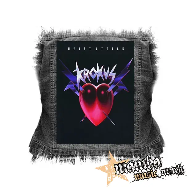 KROKUS - Heart Attack - chrbtová nášivka (36 x 27 cm)