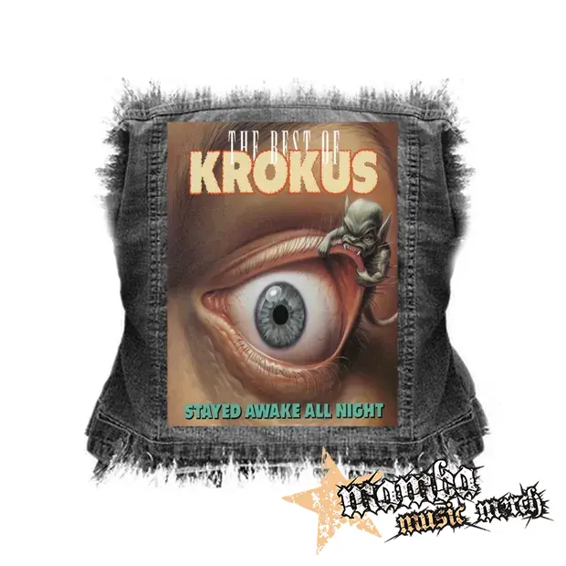 KROKUS - Stayed Awake All Night - chrbtová nášivka (36 x 27 cm)