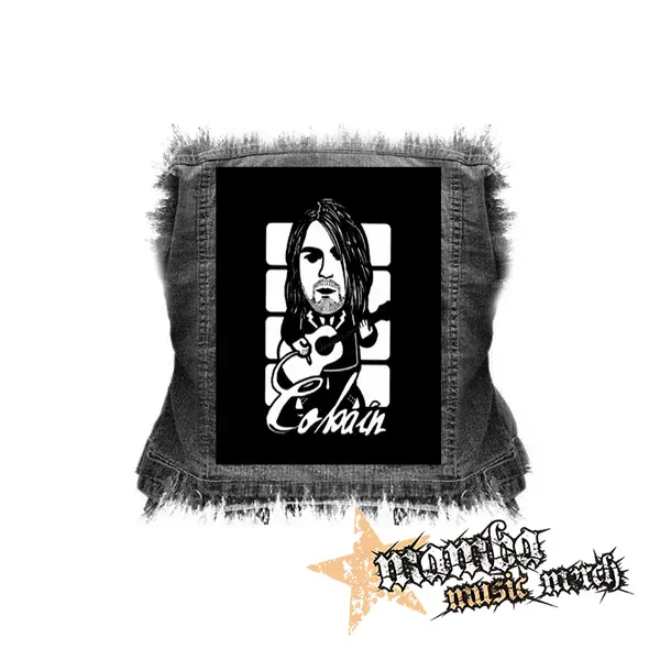 KURT COBAIN - Guitar - chrbtová nášivka (36 x 27 cm)