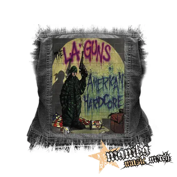 L.A.GUNS - American Hardcore - chrbtová nášivka (36 x 27 cm)