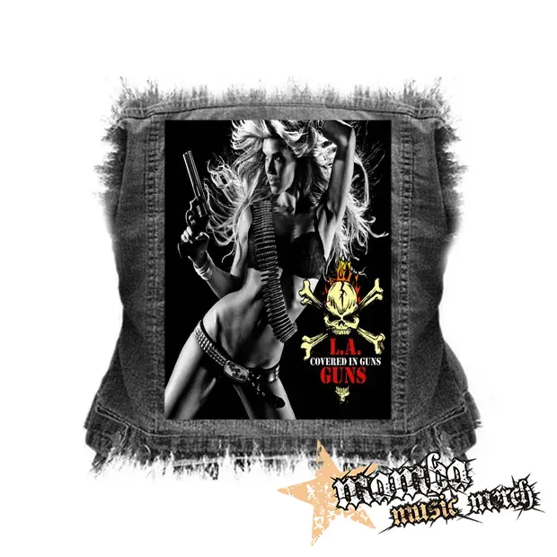 L.A.GUNS - Covered In Guns - chrbtová nášivka (36 x 27 cm)