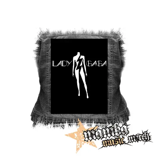 LADY GAGA - Logo - chrbtová nášivka (36 x 27 cm)