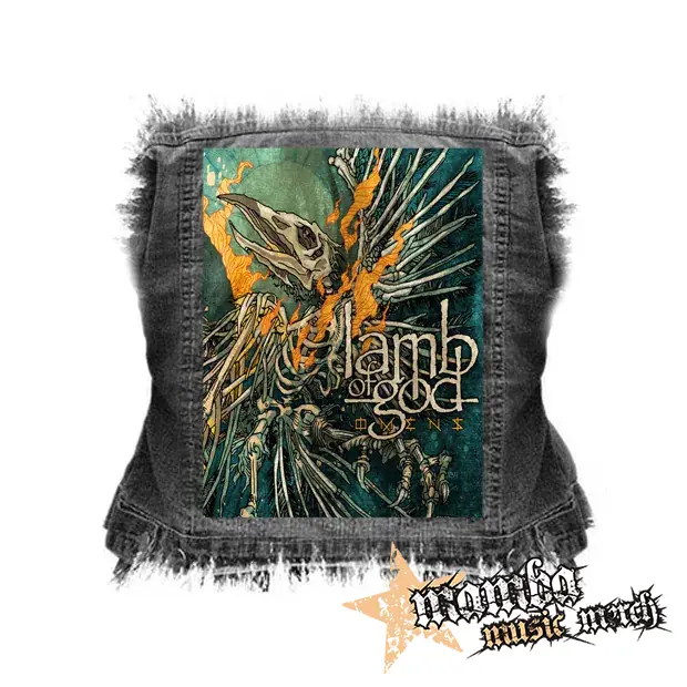 LAMB OF GOD - Omens - chrbtová nášivka (36 x 27 cm)