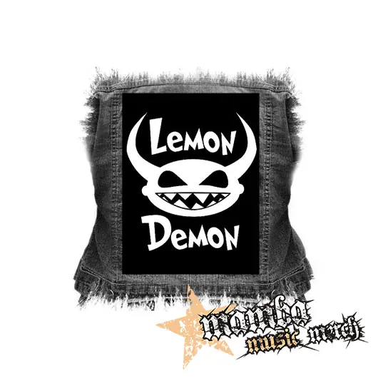 LEMON DEMON - Logo White - chrbtová nášivka (36 x 27 cm)