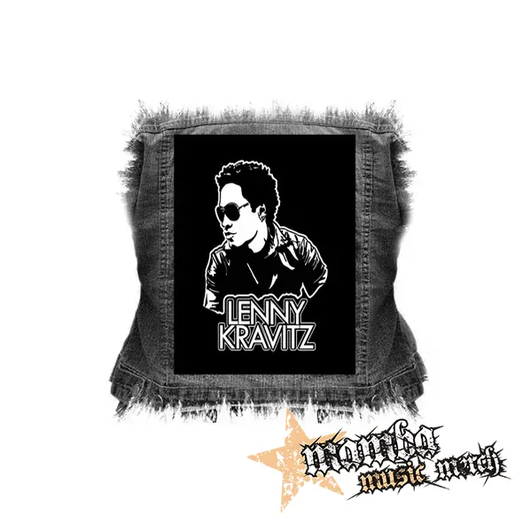 LENNY KRAVITZ - Logo & Portrait - chrbtová nášivka (36 x 27 cm)