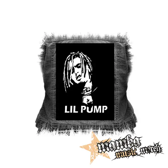 LIL PUMP - Logo & Portrait - chrbtová nášivka (36 x 27 cm)
