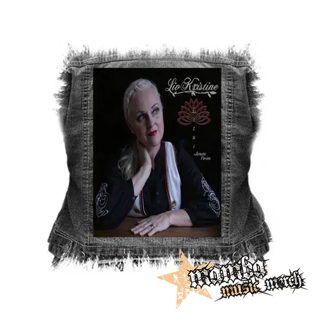 LIV KRISTINE - Lotus - chrbtová nášivka (36 x 27 cm)