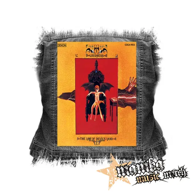LOUDNESS - THE LAW OF DEVIL'S LAND - chrbtová nášivka (36 x 27 cm)