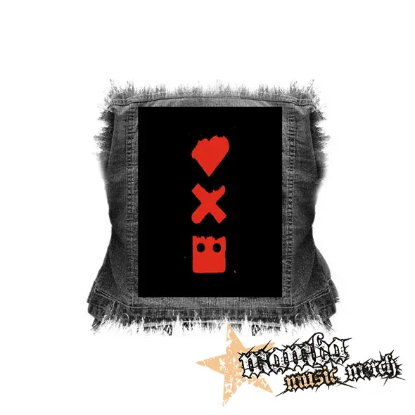 LOVE DEATH ROBOTS - Red Crest Motive 2 - chrbtová nášivka (36 x 27 cm)