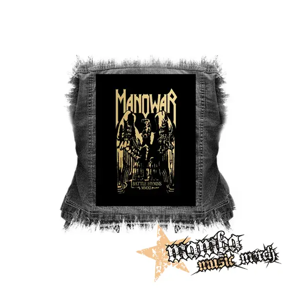 MANOWAR - Battle Hymns Gold - chrbtová nášivka (36 x 27 cm)