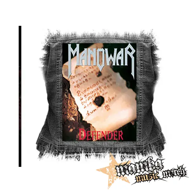 MANOWAR - Defender - chrbtová nášivka (36 x 27 cm)