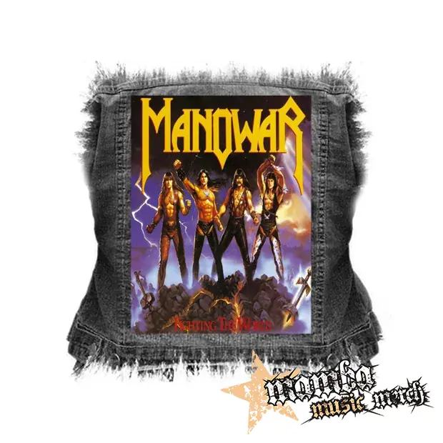 MANOWAR - Fighting The World - chrbtová nášivka (36 x 27 cm)