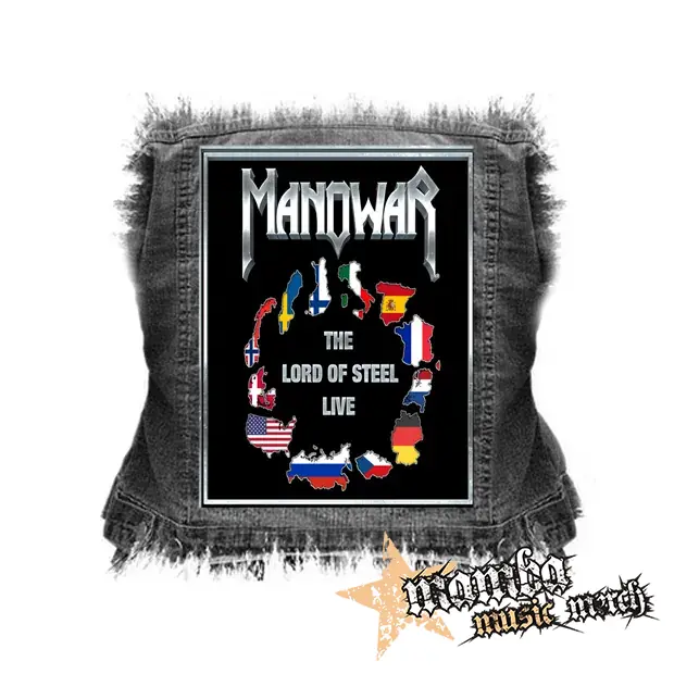 MANOWAR - THE LORD OF STEEL LIVE - chrbtová nášivka (36 x 27 cm)