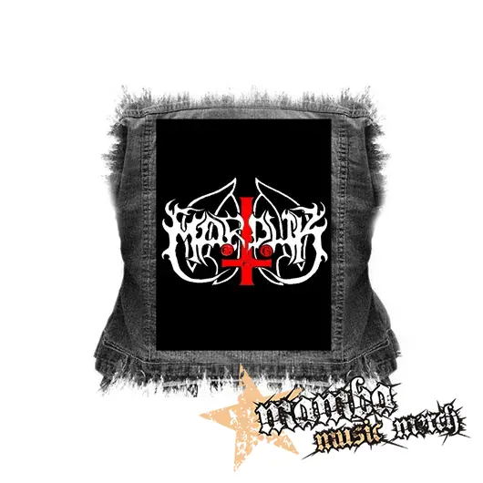 MARDUK - Red Cross Logo - chrbtová nášivka (36 x 27 cm)