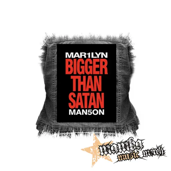 MARILYN MANSON - Bigger Than Satan - chrbtová nášivka (36 x 27 cm)