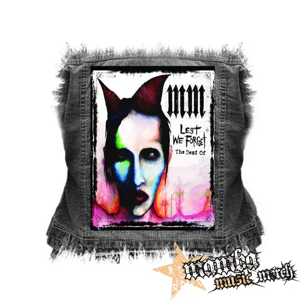 MARILYN MANSON - Lest We Forget - chrbtová nášivka (36 x 27 cm)