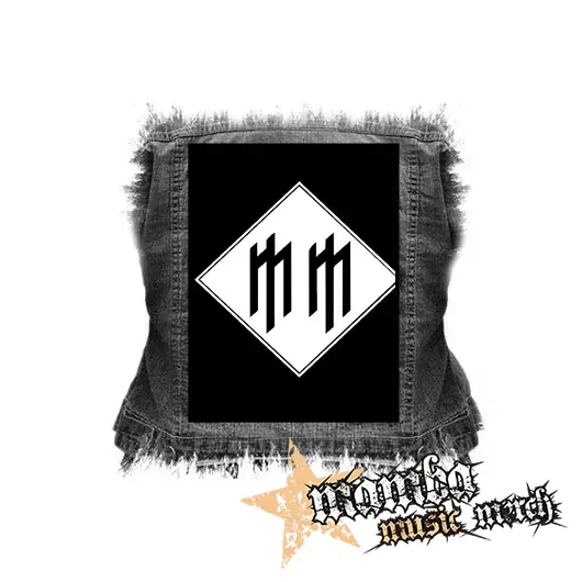 MARILYN MANSON - Logo Initials - chrbtová nášivka (36 x 27 cm)