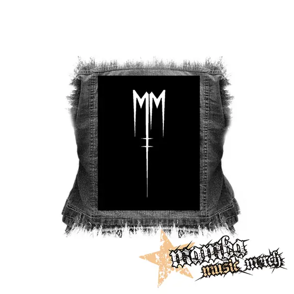 MARILYN MANSON - Sign Dark Crest - chrbtová nášivka (36 x 27 cm)