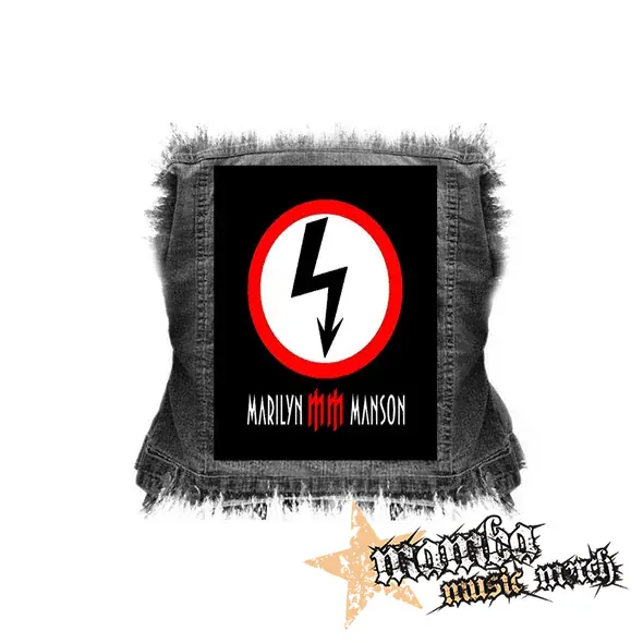 MARILYN MANSON - chrbtová nášivka (36 x 27 cm)