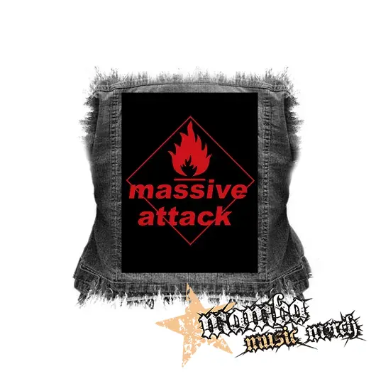 MASSIVE ATTACK - Logo Crest - chrbtová nášivka (36 x 27 cm)