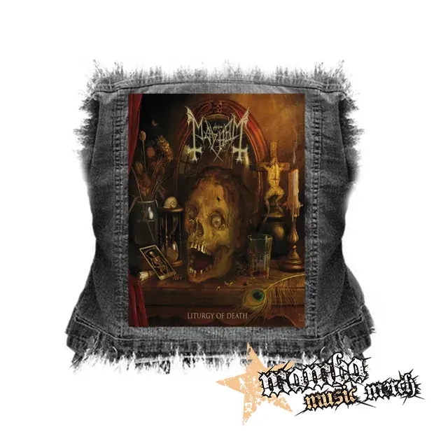 MAYHEM - Liturgy of Death - chrbtová nášivka (36 x 27 cm)