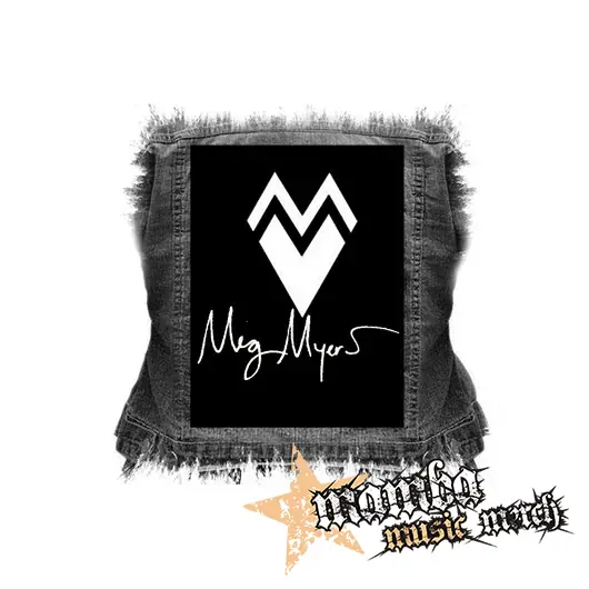 MEG MYERS - Heart And Signature - chrbtová nášivka (36 x 27 cm)