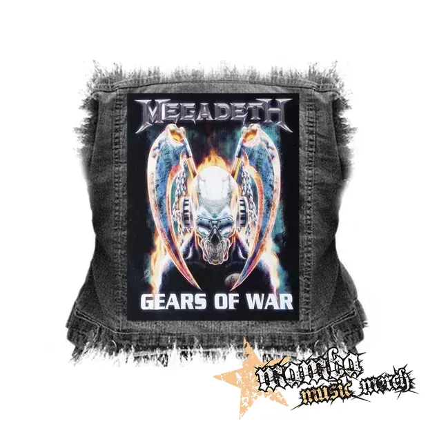 MEGADETH - Gears Of War - chrbtová nášivka (36 x 27 cm)