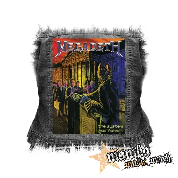 MEGADETH - he System Has Failed - chrbtová nášivka (36 x 27 cm)