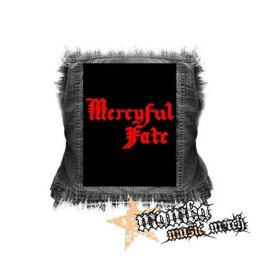 MERCYFUL FATE - Logo Red - chrbtová nášivka (36 x 27 cm)