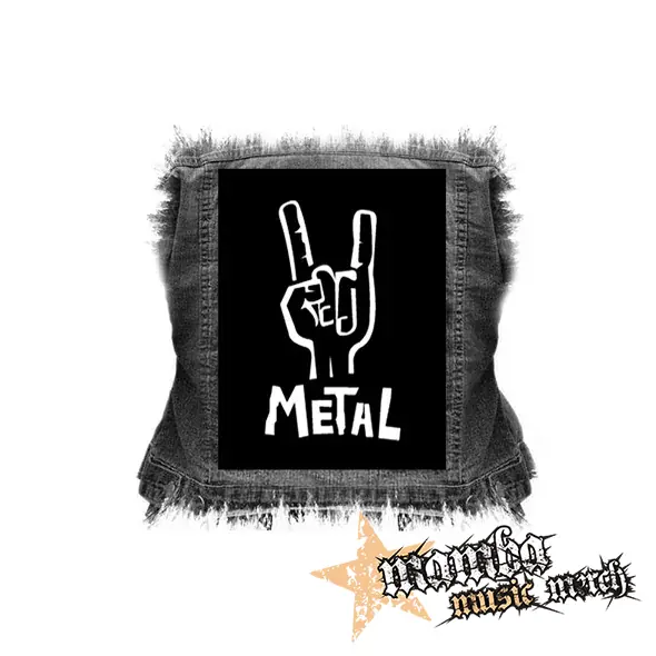 METAL - chrbtová nášivka (36 x 27 cm)