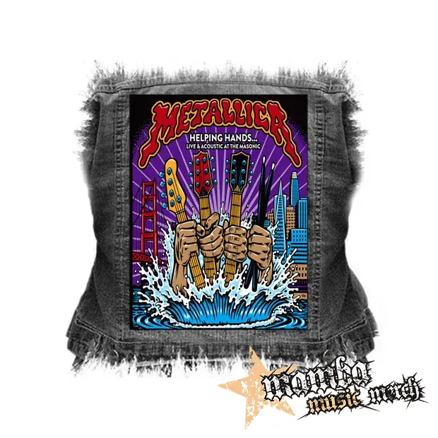 METALLICA - Helping Hands - chrbtová nášivka (36 x 27 cm)