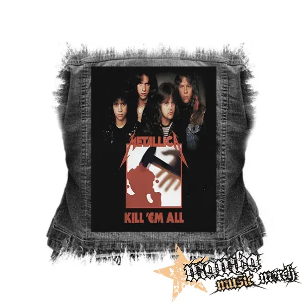 METALLICA - Kill Em All Band Poster - chrbtová nášivka (36 x 27 cm)