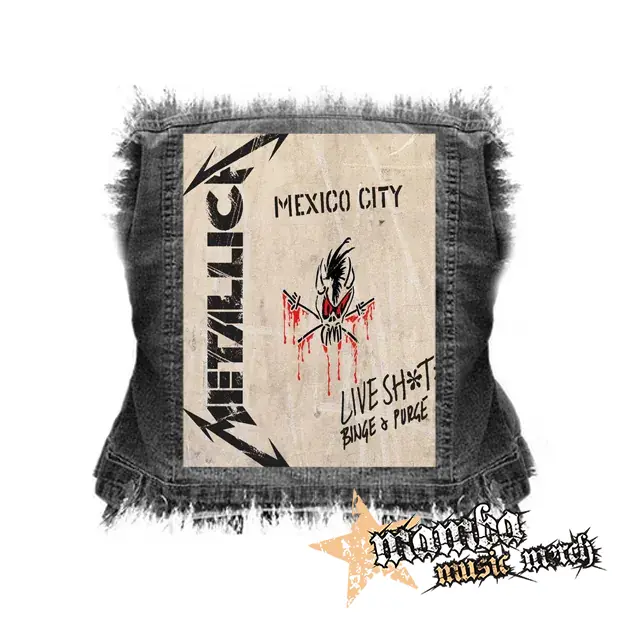 METALLICA - Live Shit - Binge & Purge - chrbtová nášivka (36 x 27 cm)