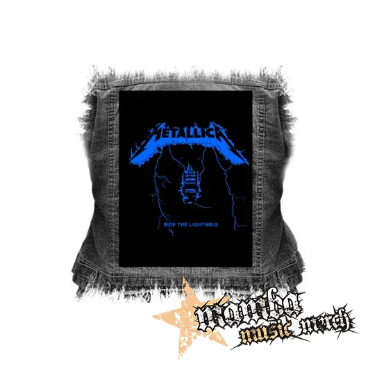 METALLICA - Ride The Lightning Blue Motive - chrbtová nášivka (36 x 27 cm)
