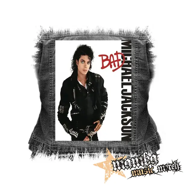 MICHAEL JACKSON - Bad - chrbtová nášivka (36 x 27 cm)