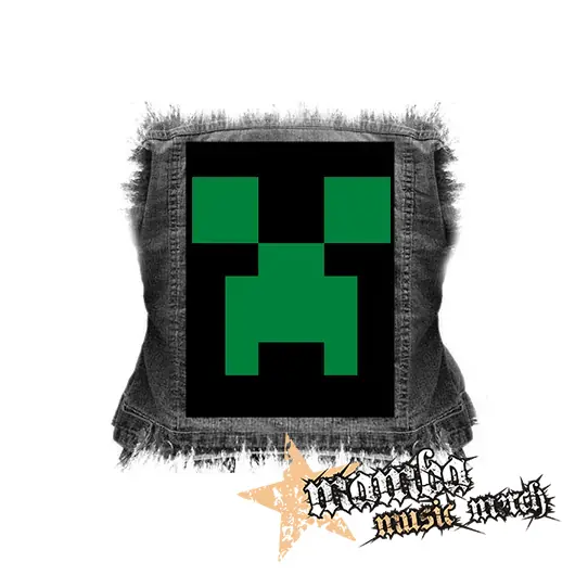 MINECRAFT - Green Creeper - chrbtová nášivka (36 x 27 cm)