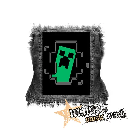 MINECRAFT - Hello I´m Creeper - chrbtová nášivka (36 x 27 cm)