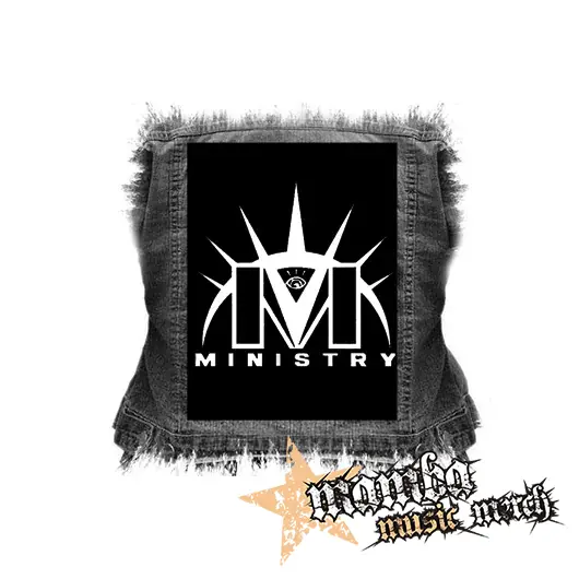MINISTRY - Logo Eyes - chrbtová nášivka (36 x 27 cm)