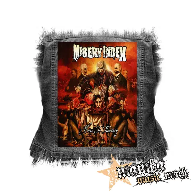 MISERY INDEX - Heirs to Thievery - chrbtová nášivka (36 x 27 cm)