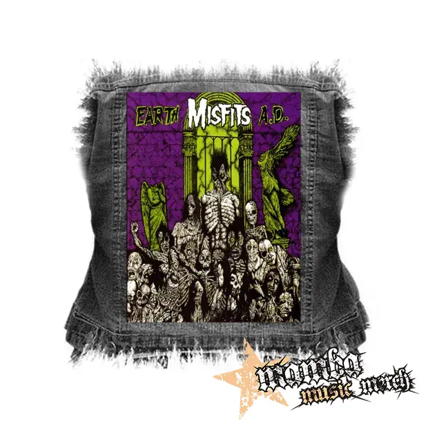 MISFITS - Earth A.D - chrbtová nášivka (36 x 27 cm)
