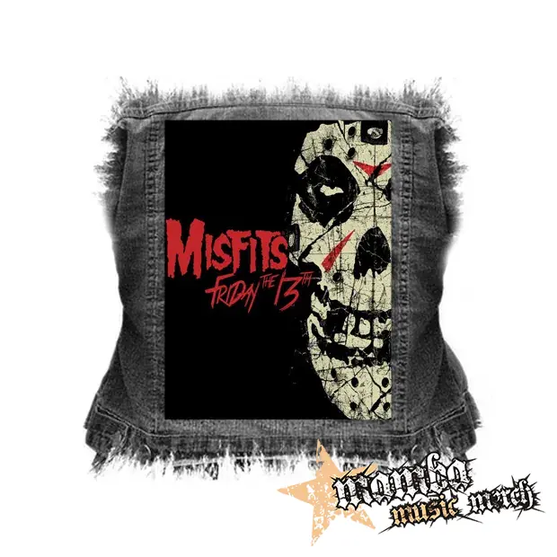 MISFITS - Friday The 13th - chrbtová nášivka (36 x 27 cm)