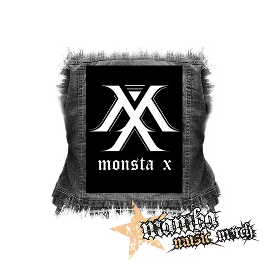 MONSTA X - Logo Twitter - chrbtová nášivka (36 x 27 cm)